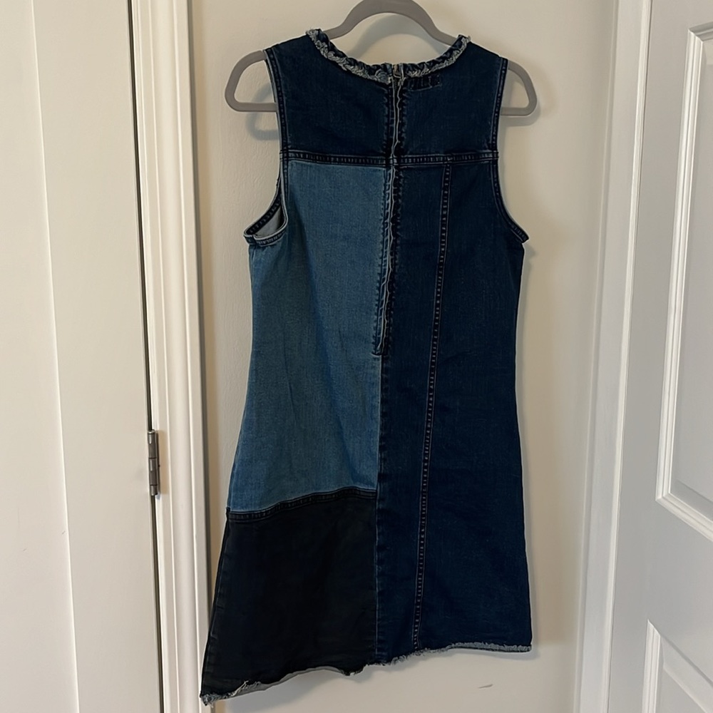 Calvin Klein Jean Denim Patch Work Sleeveless Dre… - image 5